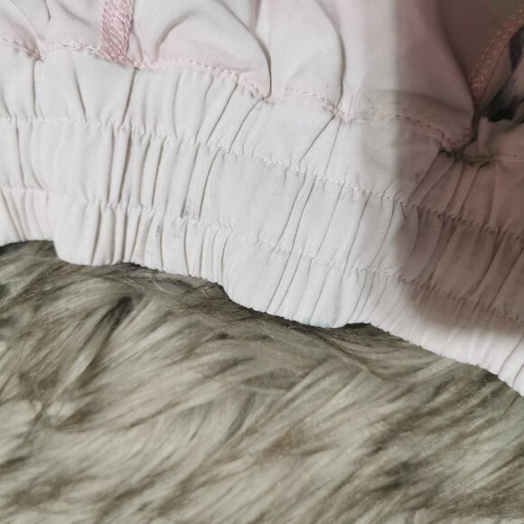 Lululemon Athletica White and Blue Athletic Shorts Retro Design - Picture 8 of 11